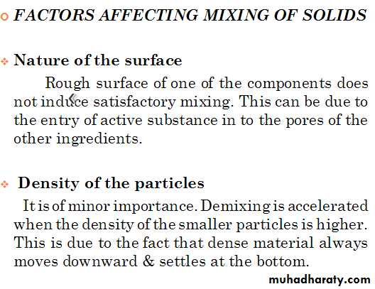 Solids Mixing
