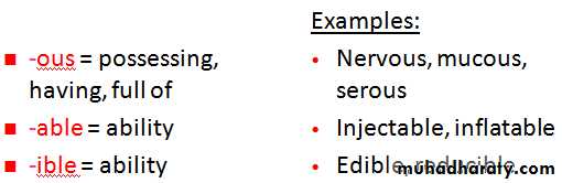 A course in medical terminology