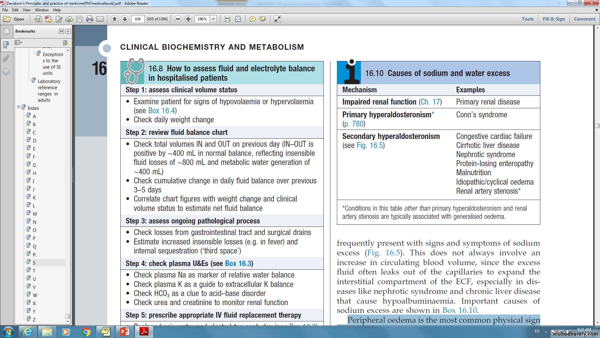 DISORDERS OF electrolytes imbalance