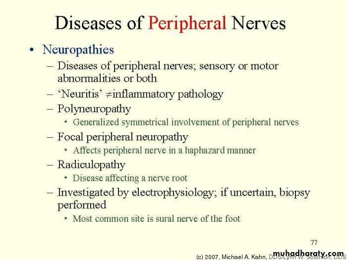 Peripheral nerve disease PNP