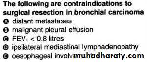 Tumours of the bronchus and lung