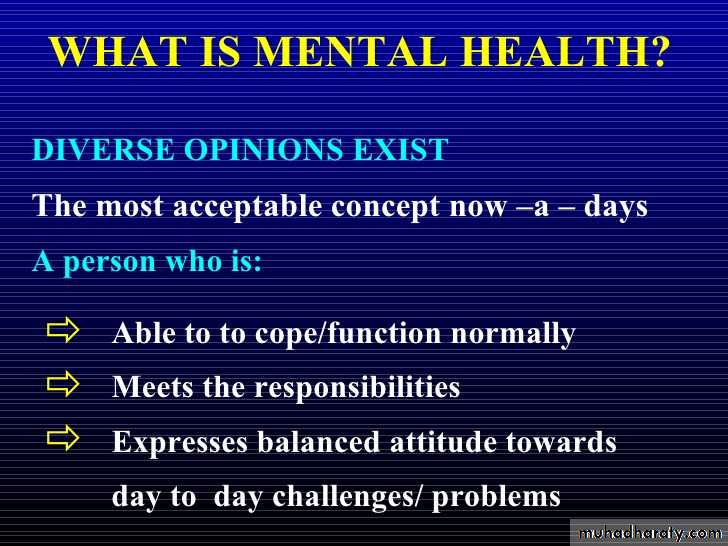 Introduction to psychiatriy
