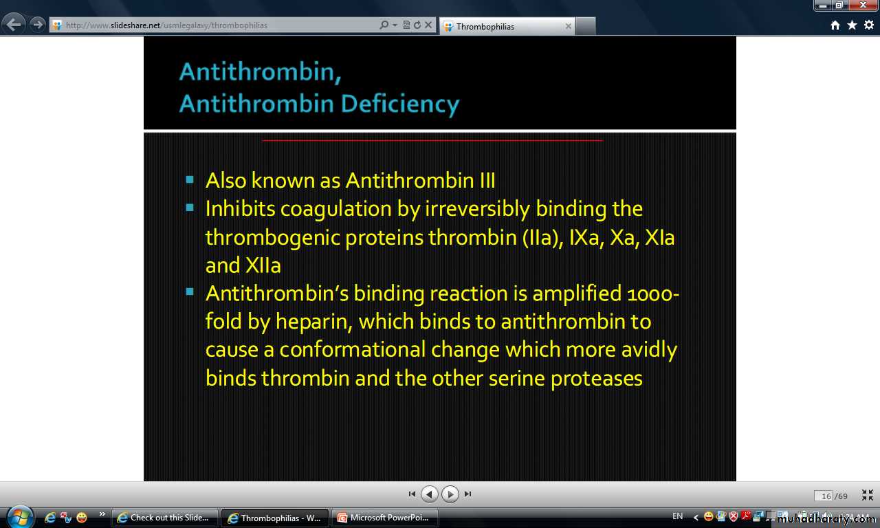 thrombophillia