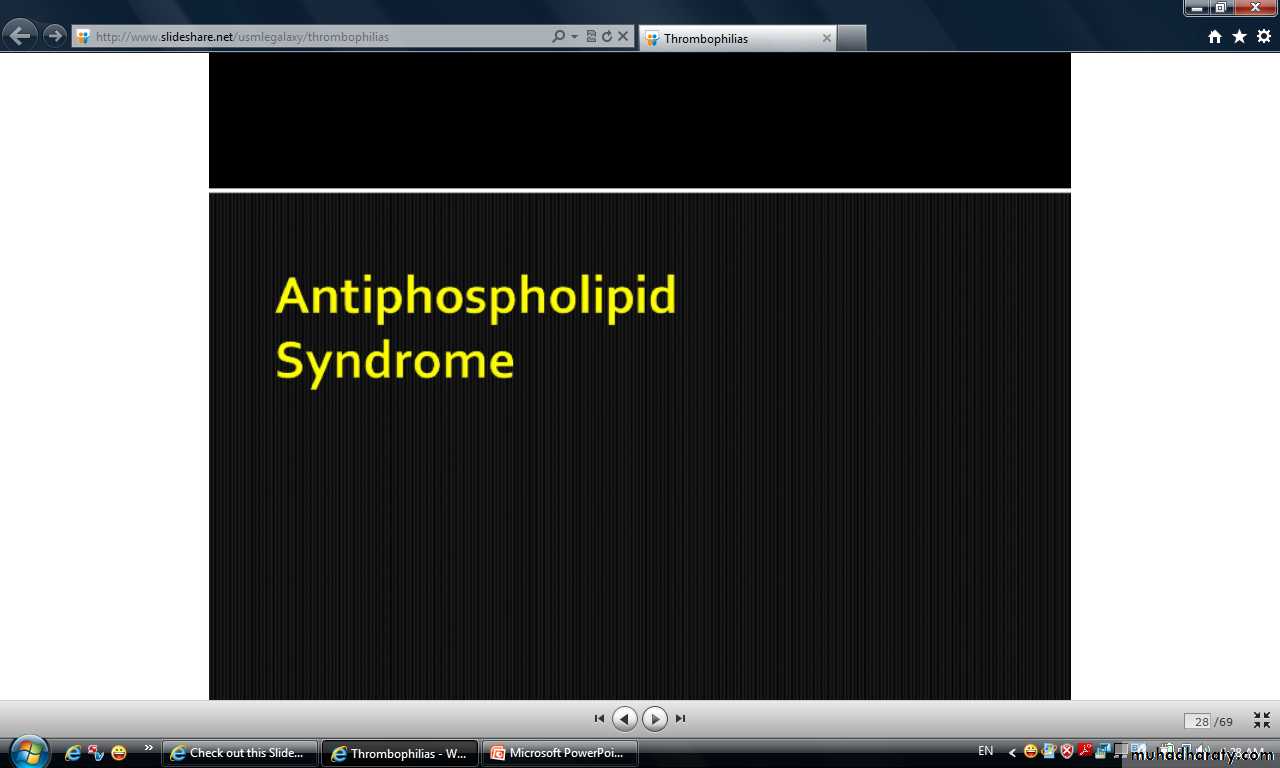thrombophillia