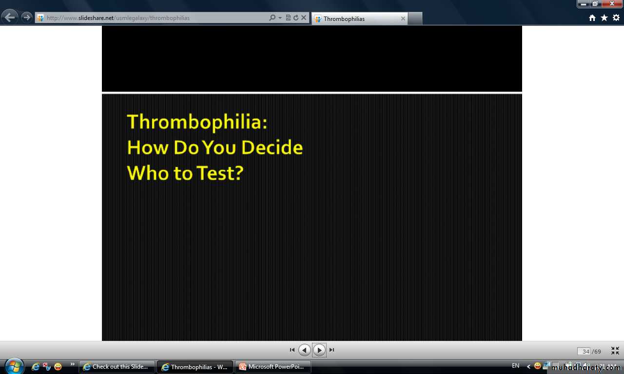 thrombophillia