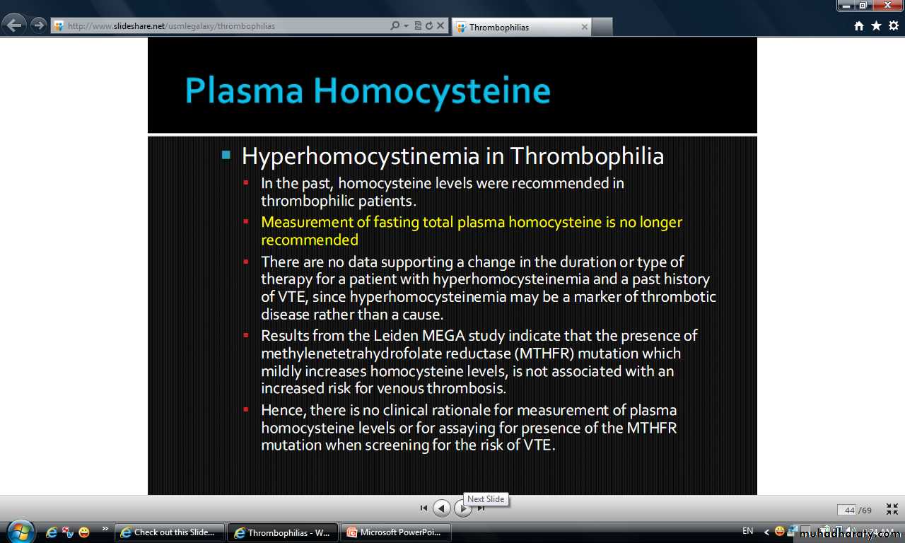 thrombophillia