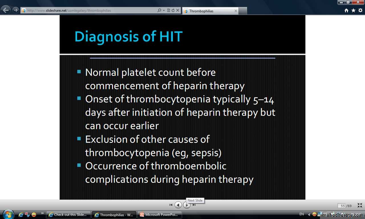 thrombophillia
