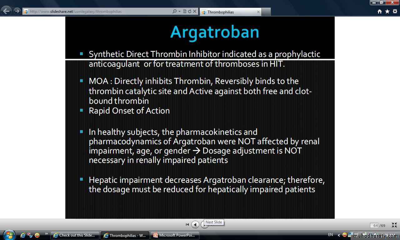thrombophillia