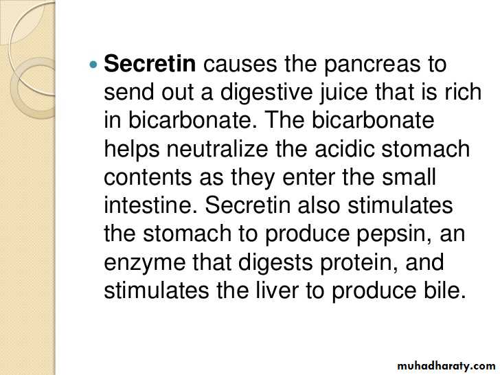 Digestion and absorption