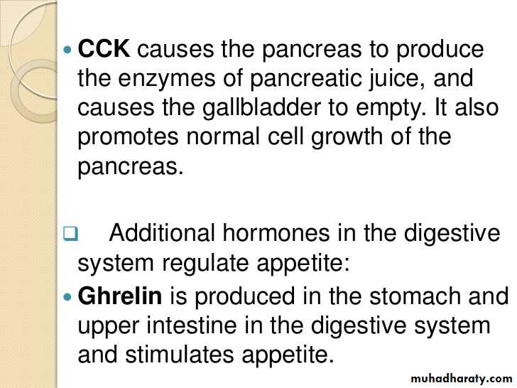 Digestion and absorption