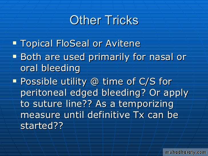 Bleeding disorders