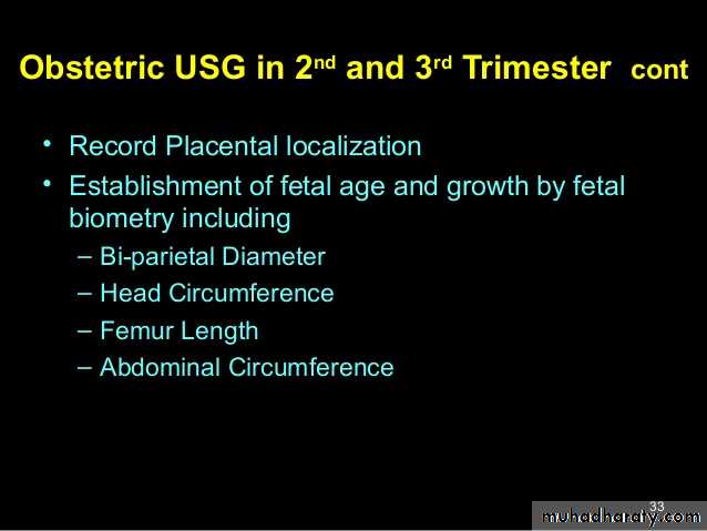 Ultrasound in Obestatric