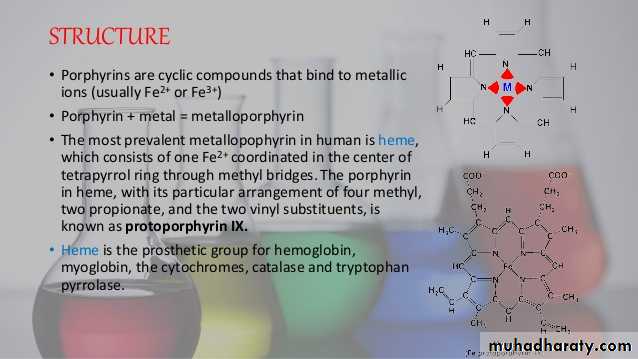 porphrins bile pigments