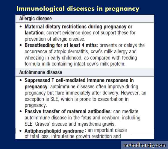 Immunological factors in disease
