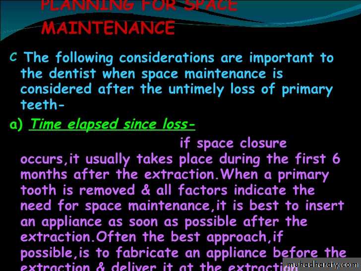space maintainer