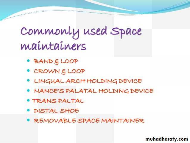 space maintainer