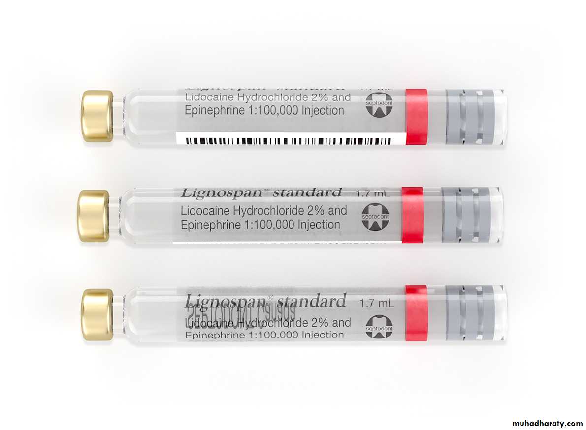 Local anesthesia vasoconstrictor