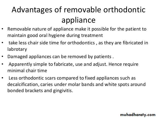Removable Orthodontic Appliance