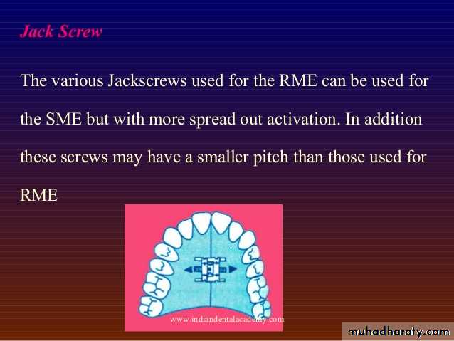 Expansion in orthodontics