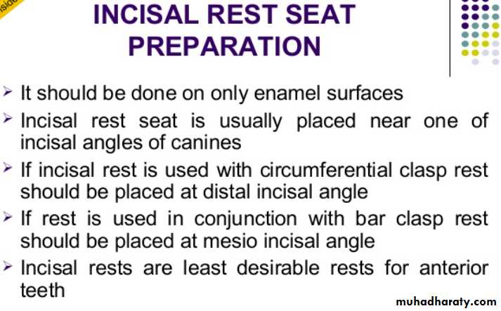 mouth preparation for removable partial denture