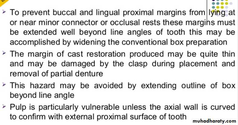 mouth preparation for removable partial denture