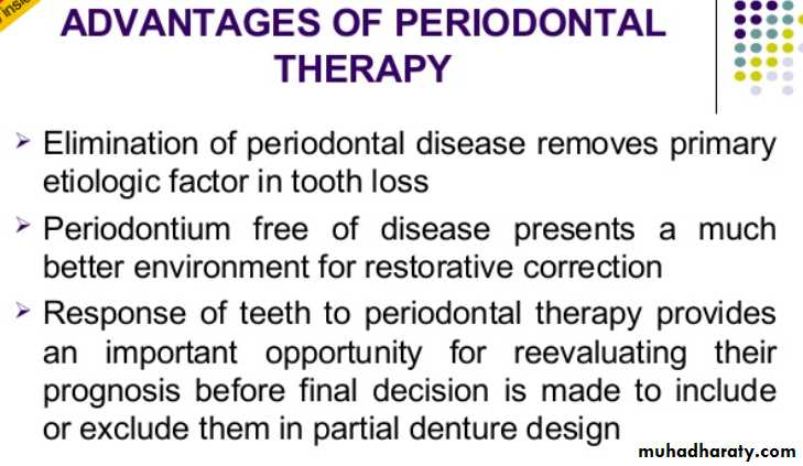 mouth preparation for removable partial denture