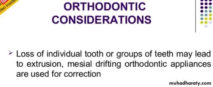 mouth preparation for removable partial denture