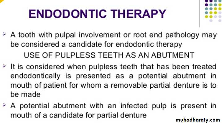 mouth preparation for removable partial denture