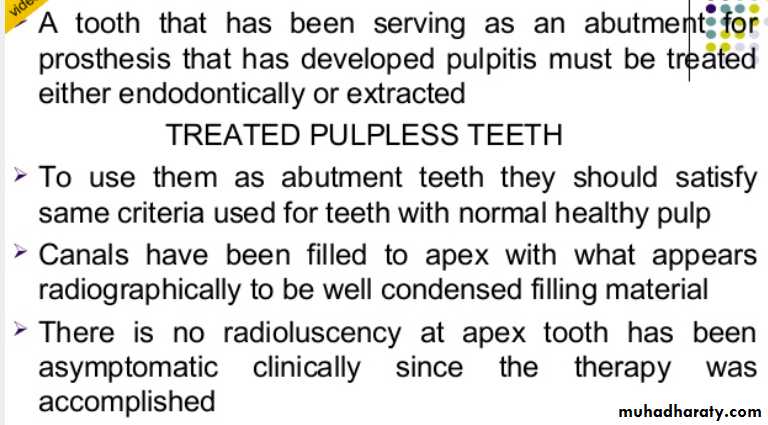 mouth preparation for removable partial denture