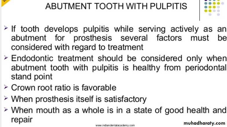 mouth preparation for removable partial denture