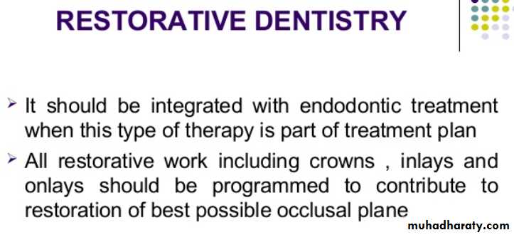 mouth preparation for removable partial denture