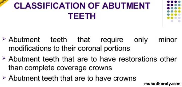 mouth preparation for removable partial denture