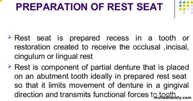 mouth preparation for removable partial denture