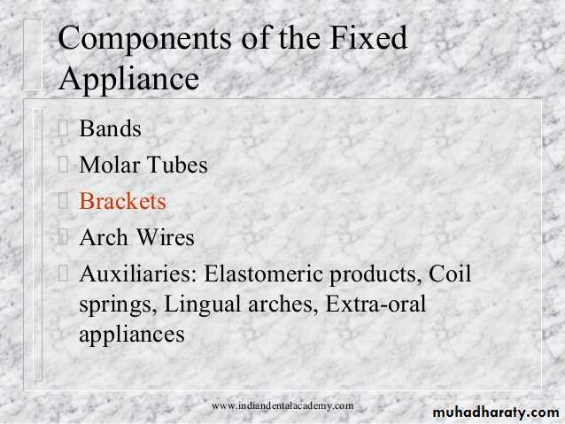 fixed appliance