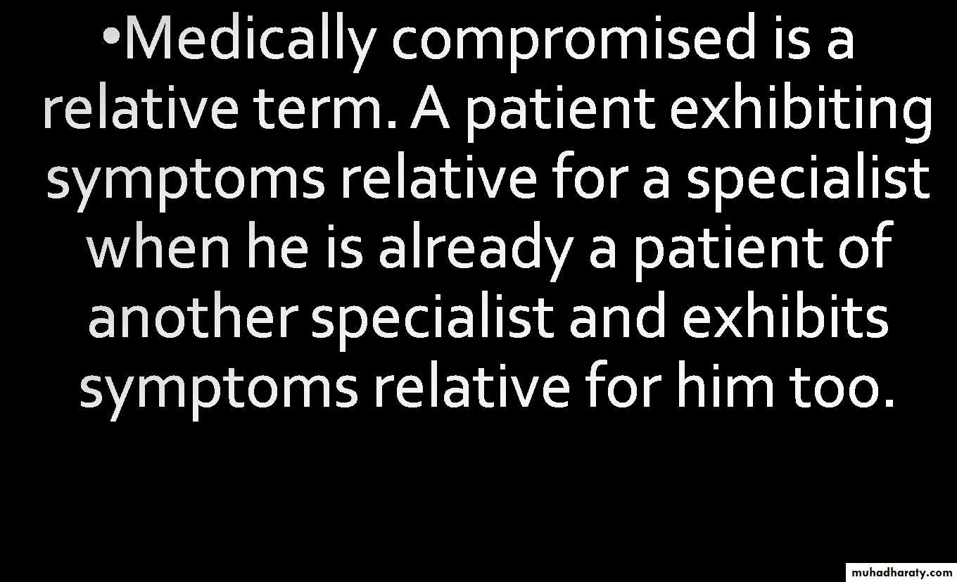 medically compromised patient