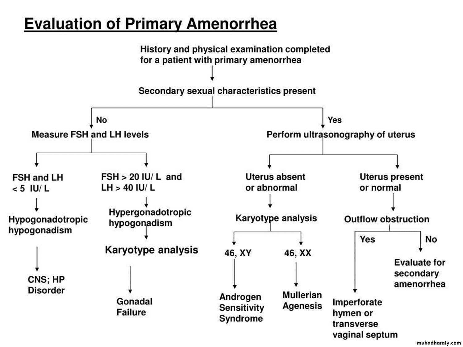 Primary amenorrhea