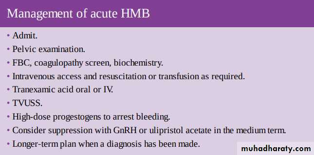 Treatment of abnormal uterine bleeding