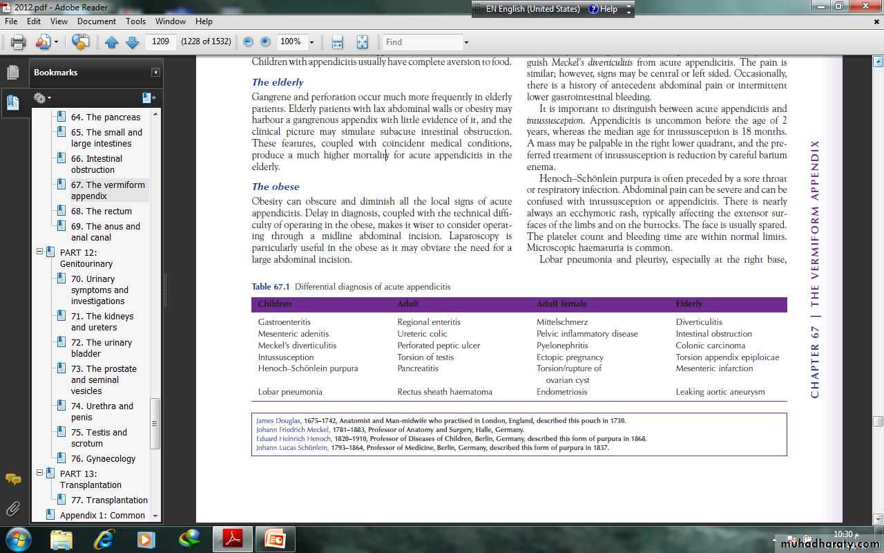 The Vermiform Appendix