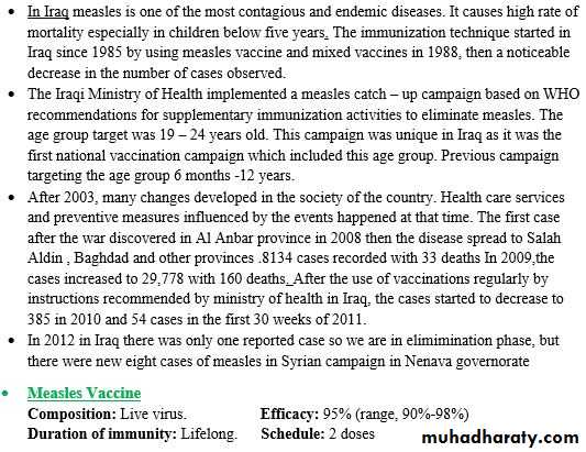 Measles & Rubella