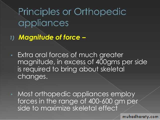 Extra oral appliances