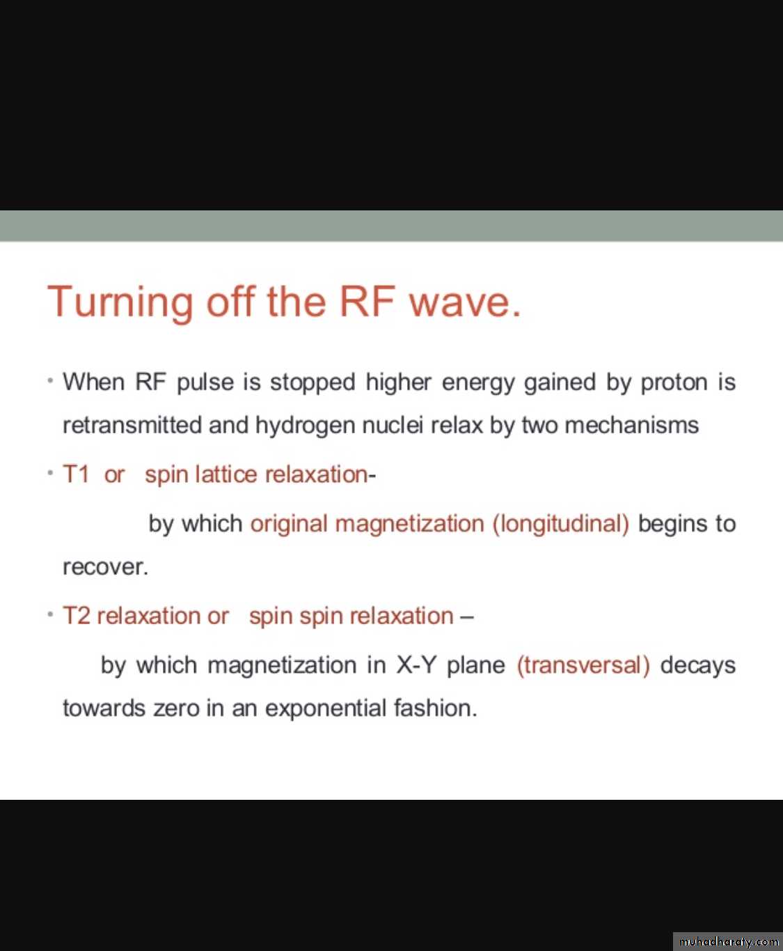 MRI physics