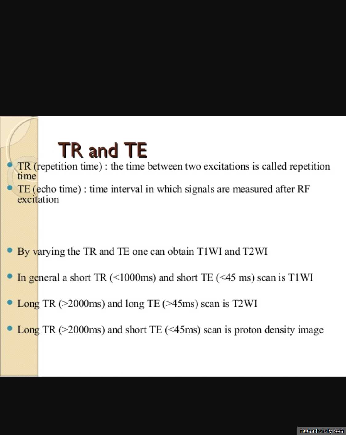 MRI physics
