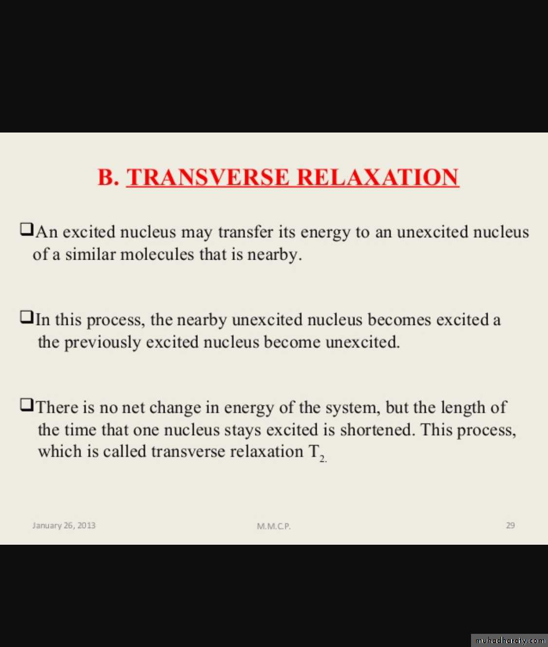 MRI physics