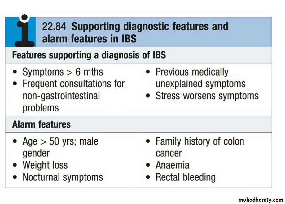 IRRITABLE BOWEL SYNDROME