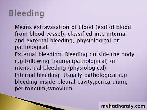 Platelet and Hemostasis