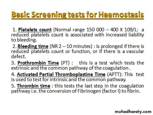 Platelet and Hemostasis